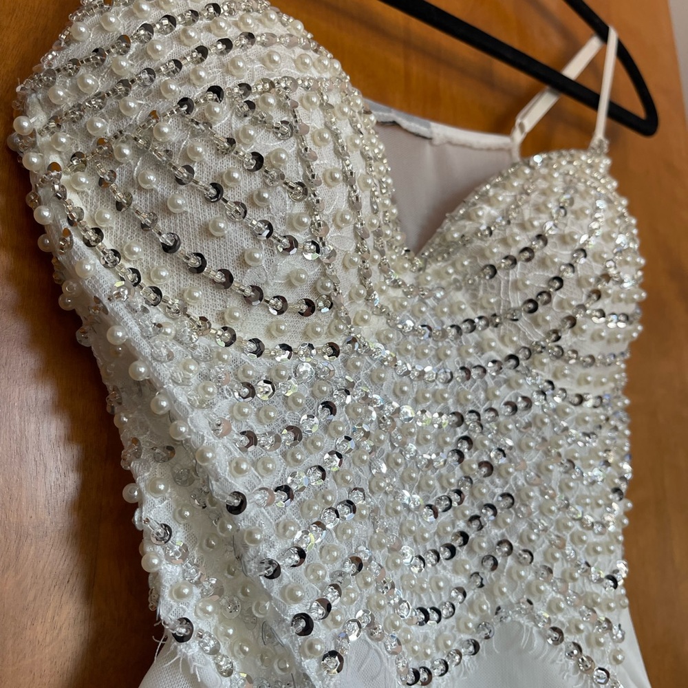 Windsor Beaded Bridal Bodysuit - Size M